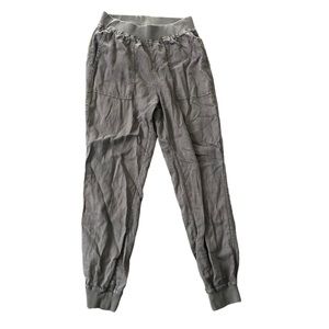 Faherty Arlie Jogger Linen Blend Pull on Pants in Green S
